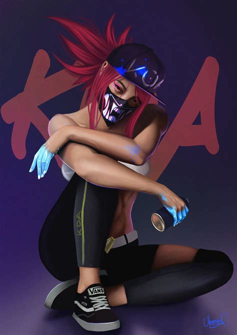 kda fan art|kda akali fanart.